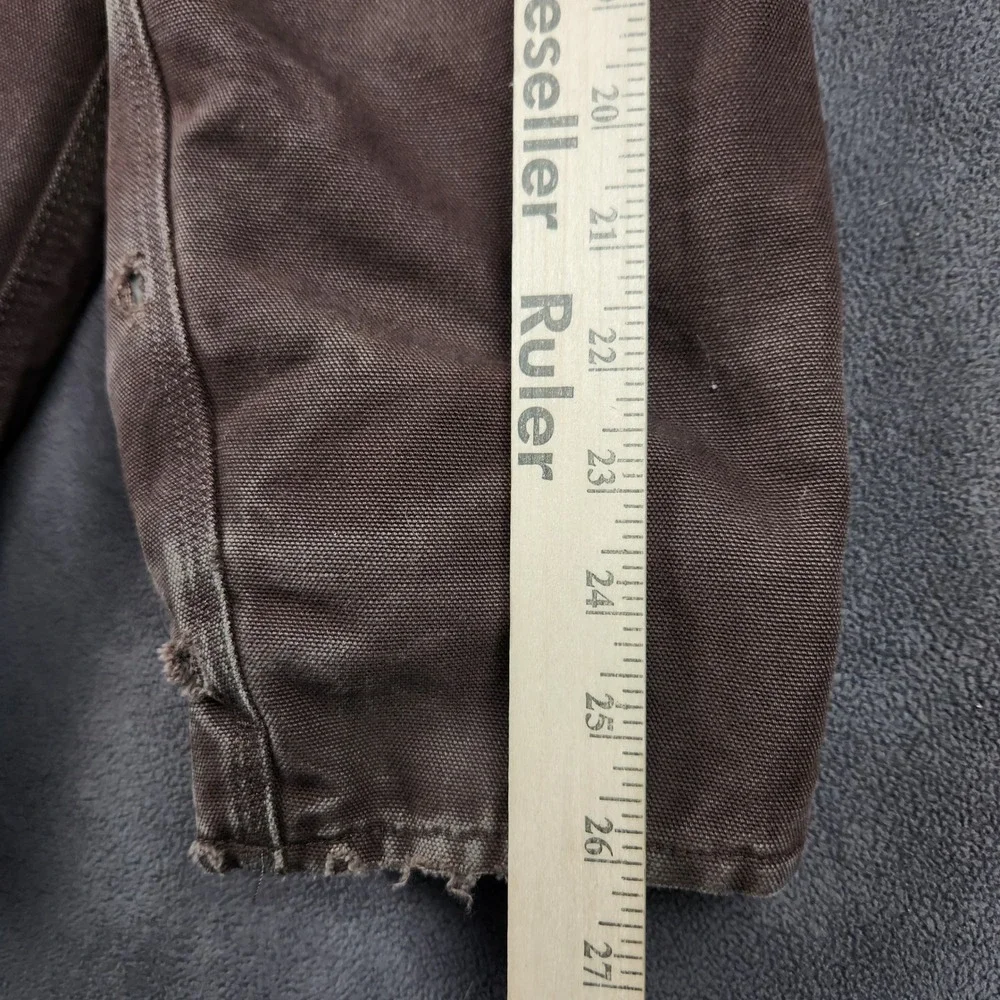 Carhartt Jacket Mens Large Brown Full Swing Relaxed Fit‎ Washed Duck Insulated